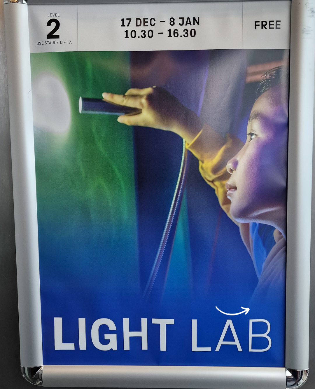 manchester science and industry Light LAB area POSTER